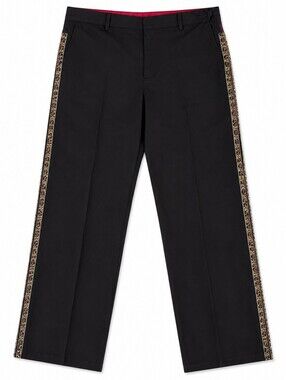Just Cavalli  Broade Beaded Black  Trousers Size 50 (Italian) Vintage NWT